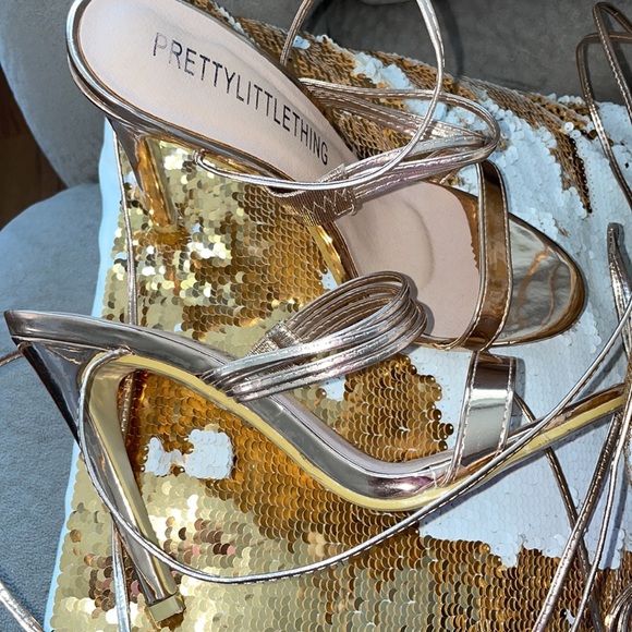 Rose Gold Sandals by Pretty Little Thing - Picture 2 of 10